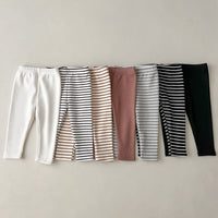 Load image into Gallery viewer, Baby Kid Girls Solid Color Striped Pants Wholesale 231130142
