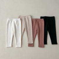 Load image into Gallery viewer, Baby Kid Girls Solid Color Striped Pants Wholesale 231130142
