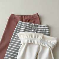 Load image into Gallery viewer, Baby Kid Girls Solid Color Striped Pants Wholesale 231130142
