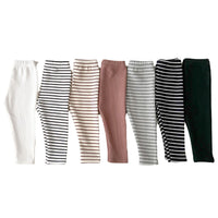 Load image into Gallery viewer, Baby Kid Girls Solid Color Striped Pants Wholesale 231130142
