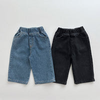 Load image into Gallery viewer, Baby Kid Girls Boys Solid Color Jeans Wholesale 231130148
