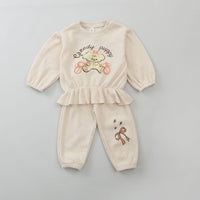 Load image into Gallery viewer, 2 Pieces Set Baby Kid Girls Letters Cartoon Tops And Pants Wholesale 231130151
