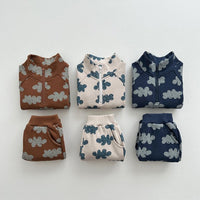 Load image into Gallery viewer, 2 Pieces Set Baby Kid Boys Flower Print Tops And Pants Wholesale 231130152
