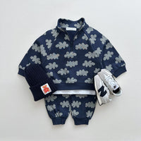 Load image into Gallery viewer, 2 Pieces Set Baby Kid Boys Flower Print Tops And Pants Wholesale 231130152
