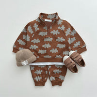 Load image into Gallery viewer, 2 Pieces Set Baby Kid Boys Flower Print Tops And Pants Wholesale 231130152
