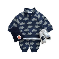Load image into Gallery viewer, 2 Pieces Set Baby Kid Boys Flower Print Tops And Pants Wholesale 231130152
