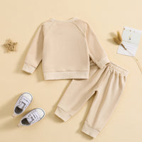 Load image into Gallery viewer, 2 Pieces Set Baby Kid Boys Solid Color Tops And Pants Wholesale 231130153
