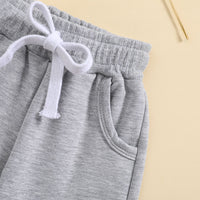 Load image into Gallery viewer, 2 Pieces Set Baby Kid Boys Solid Color Tops And Pants Wholesale 231130153
