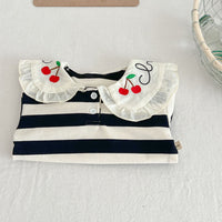 Load image into Gallery viewer, Baby Kid Girls Striped Fruit Tops Wholesale 231130154
