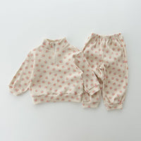 Load image into Gallery viewer, 2 Pieces Set Baby Kid Girls Flower Print Tops And Pants Wholesale 231130155
