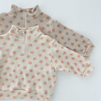 Load image into Gallery viewer, 2 Pieces Set Baby Kid Girls Flower Print Tops And Pants Wholesale 231130155
