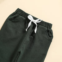 Load image into Gallery viewer, 2 Pieces Set Baby Kid Boys Solid Color Shirts And Pants Wholesale 23113017
