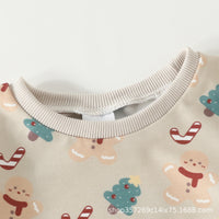 Load image into Gallery viewer, 2 Pieces Set Baby Kid Girls Christmas Cartoon Print Tops And Pants Wholesale 231130173
