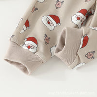 Load image into Gallery viewer, 2 Pieces Set Baby Kid Girls Christmas Cartoon Print Tops And Pants Wholesale 231130173
