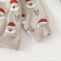 Load image into Gallery viewer, 2 Pieces Set Baby Kid Girls Christmas Cartoon Print Tops And Pants Wholesale 231130173
