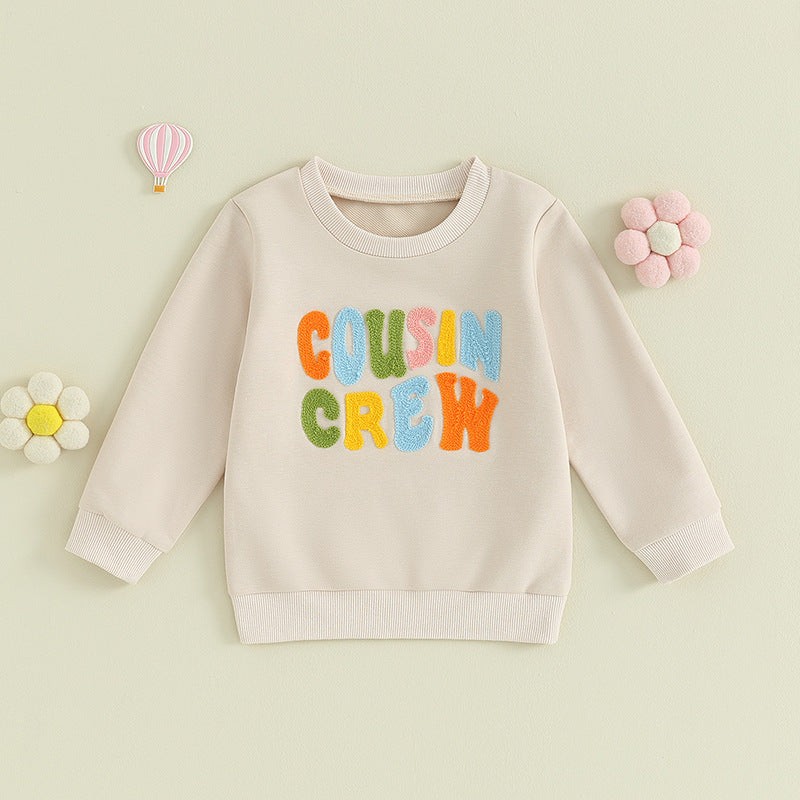 Baby Kid Girls Letters Color-blocking Hoodies Sweatshirts Wholesale 231130182