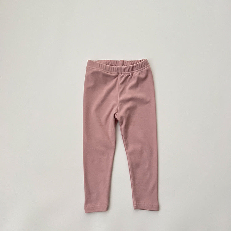 Baby Kid Girls Solid Color Pants Leggings Wholesale 23113019