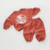 Load image into Gallery viewer, 2 Pieces Set Baby Kid Girls Boys Letters Tops And Solid Color Pants Wholesale 231130202
