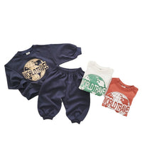Load image into Gallery viewer, 2 Pieces Set Baby Kid Girls Boys Letters Tops And Solid Color Pants Wholesale 231130202
