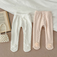 Load image into Gallery viewer, Baby Kid Girls Solid Color Flower Leggings Wholesale 231130226

