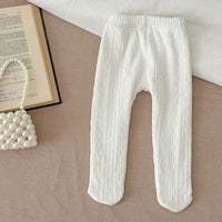 Load image into Gallery viewer, Baby Kid Girls Solid Color Flower Leggings Wholesale 231130226
