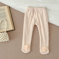 Load image into Gallery viewer, Baby Kid Girls Solid Color Flower Leggings Wholesale 231130226

