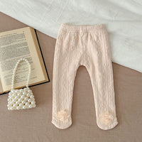 Load image into Gallery viewer, Baby Kid Girls Solid Color Flower Leggings Wholesale 231130226
