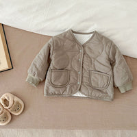 Load image into Gallery viewer, 2 Pieces Set Baby Kid Girls Boys Solid Color Jackets Outwears And Pants Wholesale 231130233
