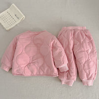Load image into Gallery viewer, 2 Pieces Set Baby Kid Girls Boys Solid Color Jackets Outwears And Pants Wholesale 231130233

