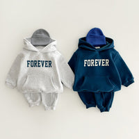 Load image into Gallery viewer, 2 Pieces Set Baby Kid Boys Letters Hoodies Sweatshirts And Solid Color Pants Wholesale 231130241

