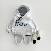 Load image into Gallery viewer, 2 Pieces Set Baby Kid Boys Letters Hoodies Sweatshirts And Solid Color Pants Wholesale 231130241
