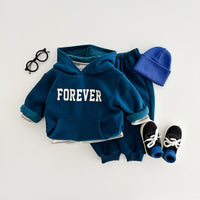 Load image into Gallery viewer, 2 Pieces Set Baby Kid Boys Letters Hoodies Sweatshirts And Solid Color Pants Wholesale 231130241
