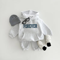 Load image into Gallery viewer, 2 Pieces Set Baby Kid Boys Letters Hoodies Sweatshirts And Solid Color Pants Wholesale 231130241
