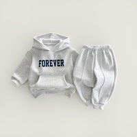 Load image into Gallery viewer, 2 Pieces Set Baby Kid Boys Letters Hoodies Sweatshirts And Solid Color Pants Wholesale 231130241

