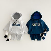 Load image into Gallery viewer, 2 Pieces Set Baby Kid Boys Letters Hoodies Sweatshirts And Solid Color Pants Wholesale 231130241
