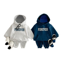 Load image into Gallery viewer, 2 Pieces Set Baby Kid Boys Letters Hoodies Sweatshirts And Solid Color Pants Wholesale 231130241
