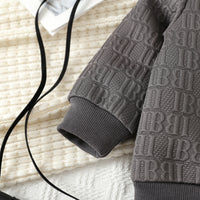 Load image into Gallery viewer, 2 Pieces Set Baby Kid Girls Boys Solid Color Letters Tops And Pants Wholesale 231130242
