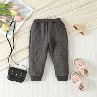 Load image into Gallery viewer, 2 Pieces Set Baby Kid Girls Boys Solid Color Letters Tops And Pants Wholesale 231130242
