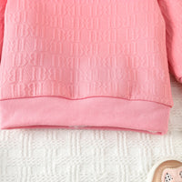 Load image into Gallery viewer, 2 Pieces Set Baby Kid Girls Boys Solid Color Letters Tops And Pants Wholesale 231130242
