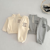 Load image into Gallery viewer, 2 Pieces Set Baby Kid Boys Letters Tops And Pants Wholesale 231130246
