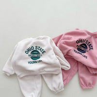 Load image into Gallery viewer, 2 Pieces Set Baby Kid Girls Letters Hoodies Sweatshirts And Solid Color Pants Wholesale 231130253
