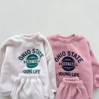 Load image into Gallery viewer, 2 Pieces Set Baby Kid Girls Letters Hoodies Sweatshirts And Solid Color Pants Wholesale 231130253
