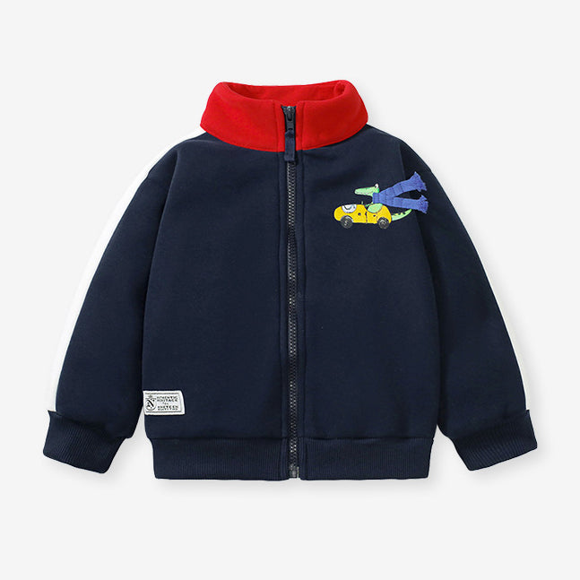 Baby Kid Boys Color-blocking Cartoon Jackets Outwears Wholesale 231130269