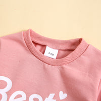 Load image into Gallery viewer, 2 Pieces Set Baby Kid Girls Letters Tops And Solid Color Pants Wholesale 231130271
