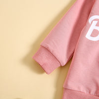 Load image into Gallery viewer, 2 Pieces Set Baby Kid Girls Letters Tops And Solid Color Pants Wholesale 231130271
