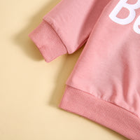Load image into Gallery viewer, 2 Pieces Set Baby Kid Girls Letters Tops And Solid Color Pants Wholesale 231130271

