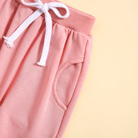 Load image into Gallery viewer, 2 Pieces Set Baby Kid Girls Letters Tops And Solid Color Pants Wholesale 231130271
