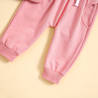 Load image into Gallery viewer, 2 Pieces Set Baby Kid Girls Letters Tops And Solid Color Pants Wholesale 231130271
