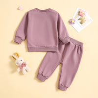 Load image into Gallery viewer, 2 Pieces Set Baby Kid Girls Letters Tops And Solid Color Pants Wholesale 231130271
