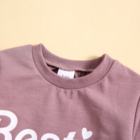 Load image into Gallery viewer, 2 Pieces Set Baby Kid Girls Letters Tops And Solid Color Pants Wholesale 231130271
